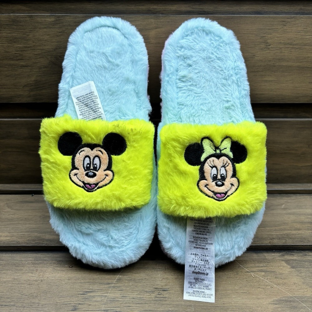 Disney Store Mickey and Minnie‎ Slippers For Adults Size L 9/10